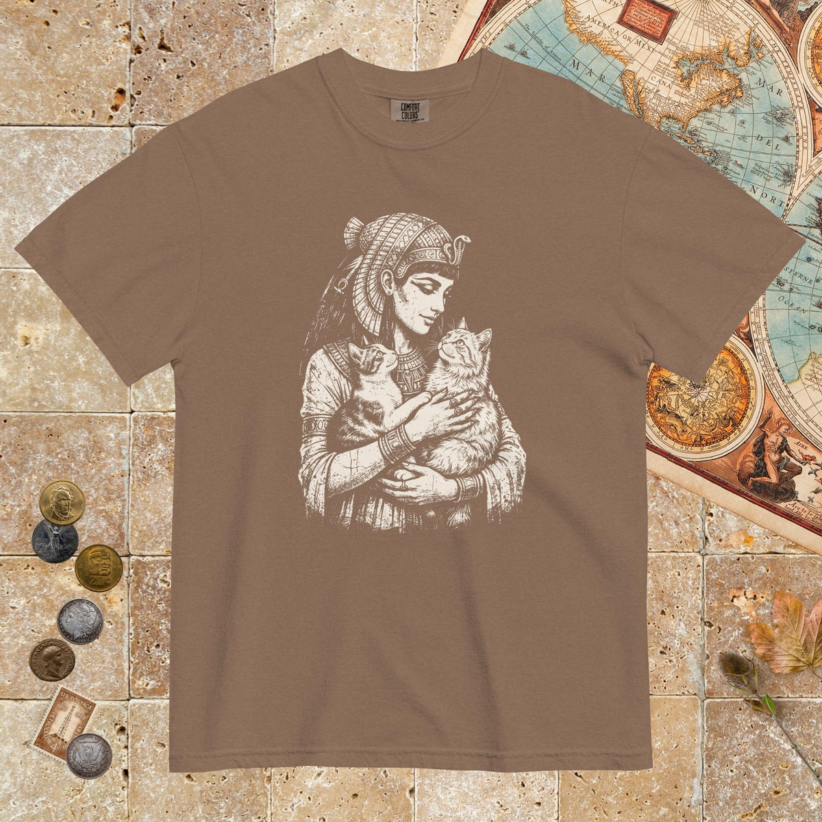 Espresso Cleopatra's Cats - Premium Tee - history buff gift by HistoHead