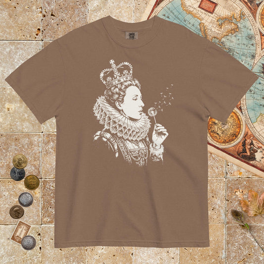 Espresso Elizabeth I Blowing Wishes - Premium Tee - history buff gift by HistoHead