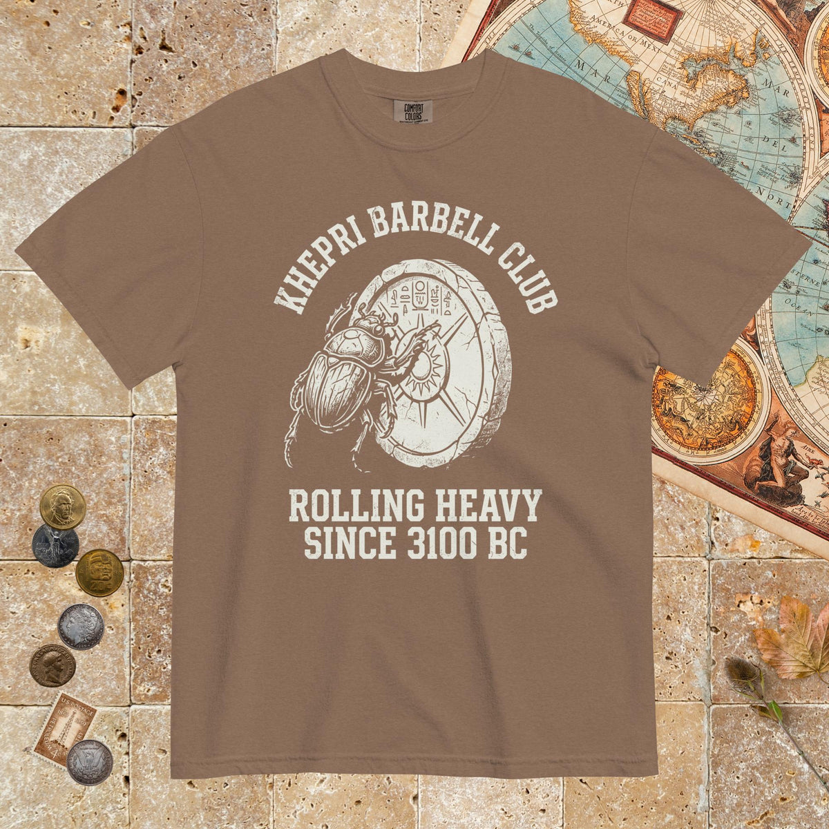 Espresso Khepri Barbell Club - Premium Tee - history buff gift by HistoHead