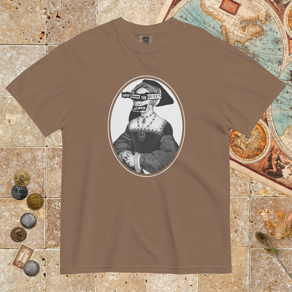 Espresso God Save the Queen Jane Seymour - Premium Tee - history buff gift by HistoHead