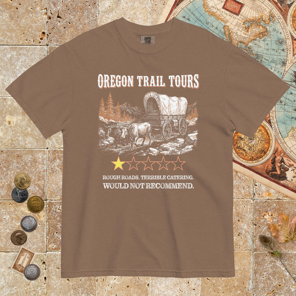Espresso Oregon Trail Tours Review - Premium Tee - history buff gift by HistoHead