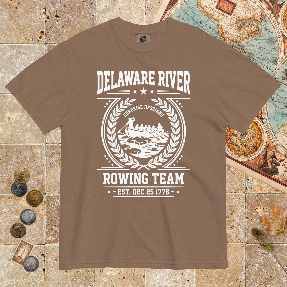 Espresso Delaware River Rowing Team - Premium Tee - history buff gift by HistoHead
