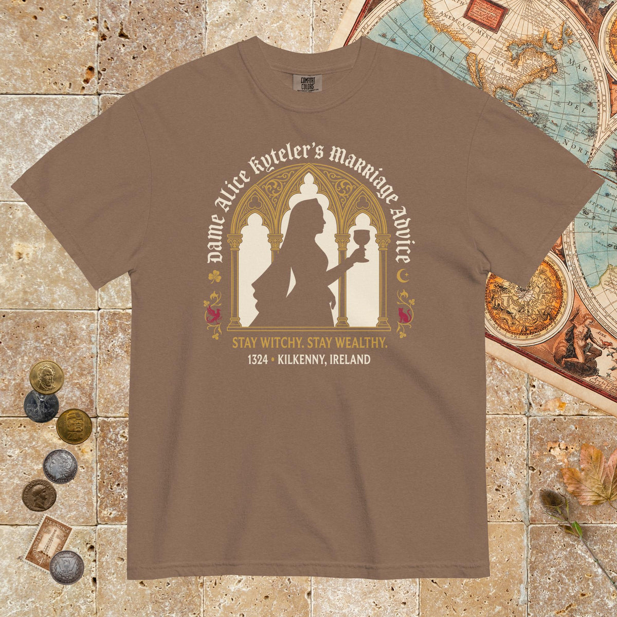 Espresso Alice Kyteler's Marriage Advice - Premium Tee - history buff gift by HistoHead