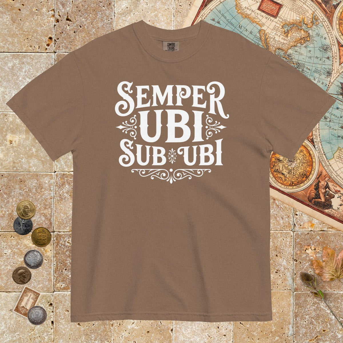 Espresso Latin Pun Semper Ubi Sub Ubi - Premium Tee - history buff gift by HistoHead