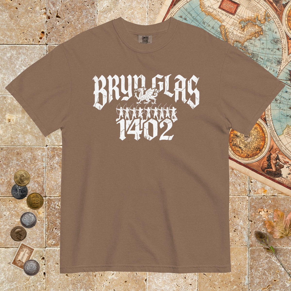 Espresso Battle of Bryn Glas 1402 - Premium Tee - history buff gift by HistoHead
