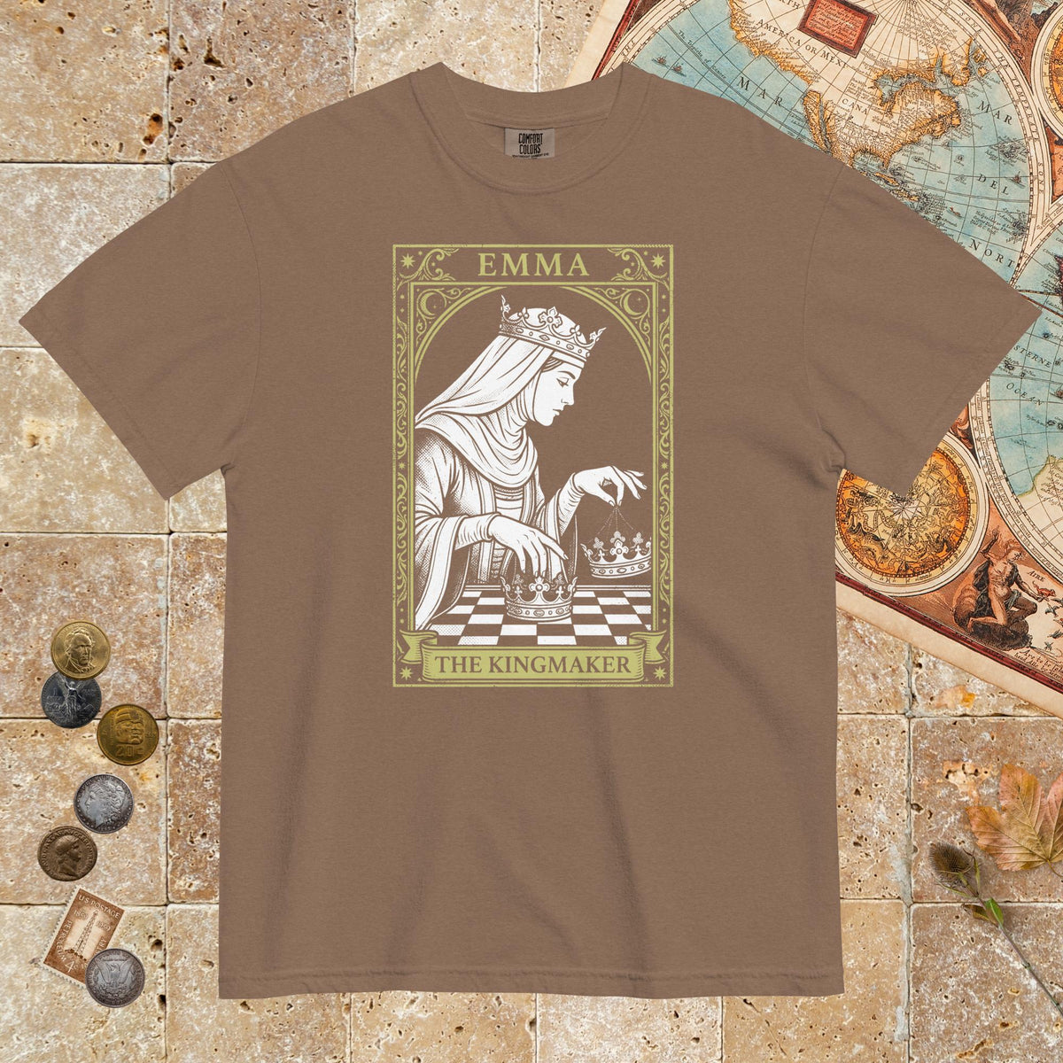Espresso Emma of Normandy The Kingmaker - Premium Tee - history buff gift by HistoHead