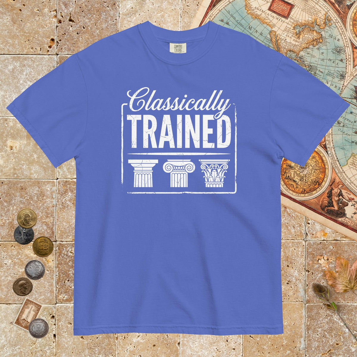 Flo Blue Classically Trained - Premium Tee - history buff gift by HistoHead