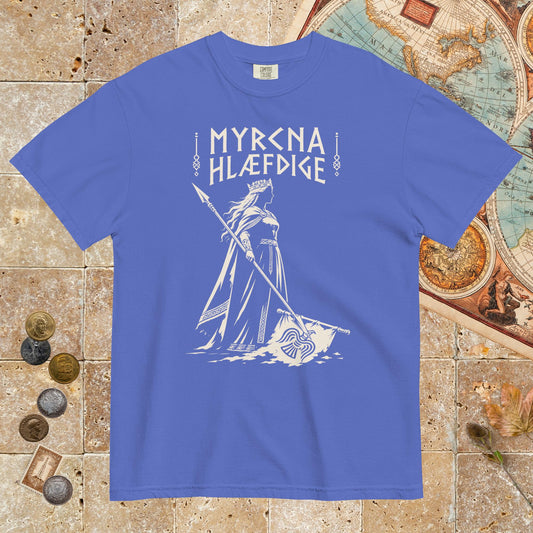 Flo Blue Æthelflæd Myrcna Hlæfdige - Premium Tee - history buff gift by HistoHead
