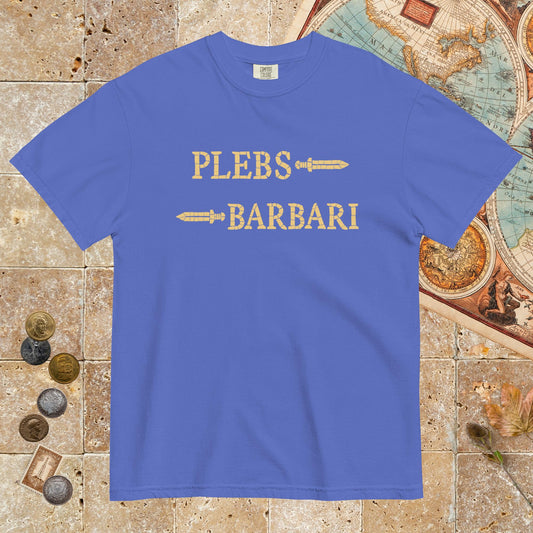 Flo Blue Mosaic Plebs or Barbari - Premium Tee - history buff gift by HistoHead