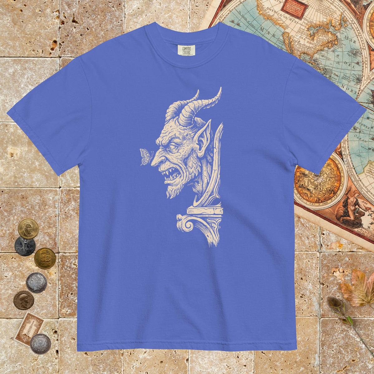 Flo Blue Grotesque and Butterfly - Premium Tee - history buff gift by HistoHead