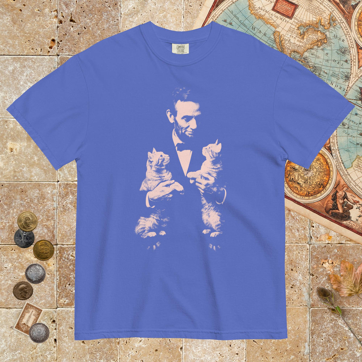 Flo Blue Lincoln Kittens - Premium Tee - history buff gift by HistoHead