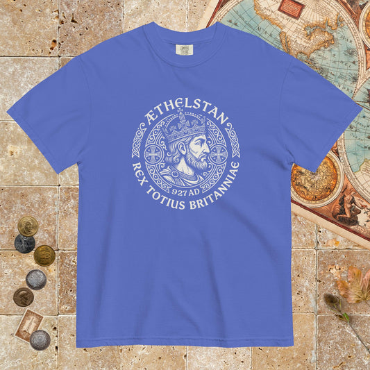 Flo Blue Æthelstan King of All Britain - Premium Tee - history buff gift by HistoHead