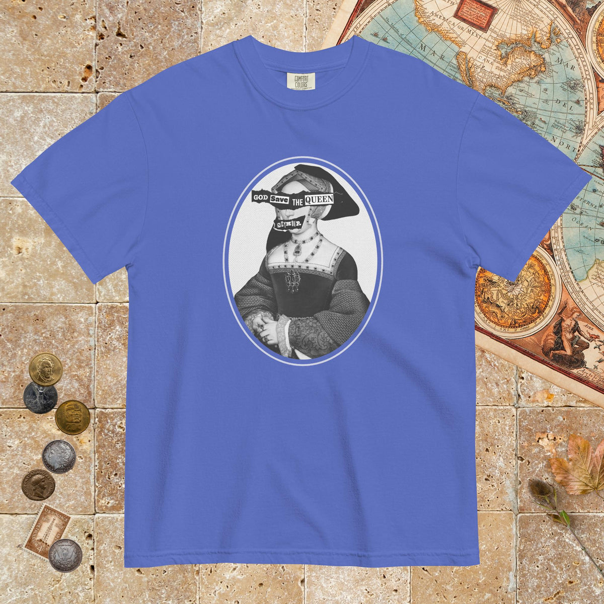 Flo Blue God Save the Queen Jane Seymour - Premium Tee - history buff gift by HistoHead