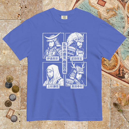 Flo Blue Sengoku Four Legends - Premium Tee - history buff gift by HistoHead