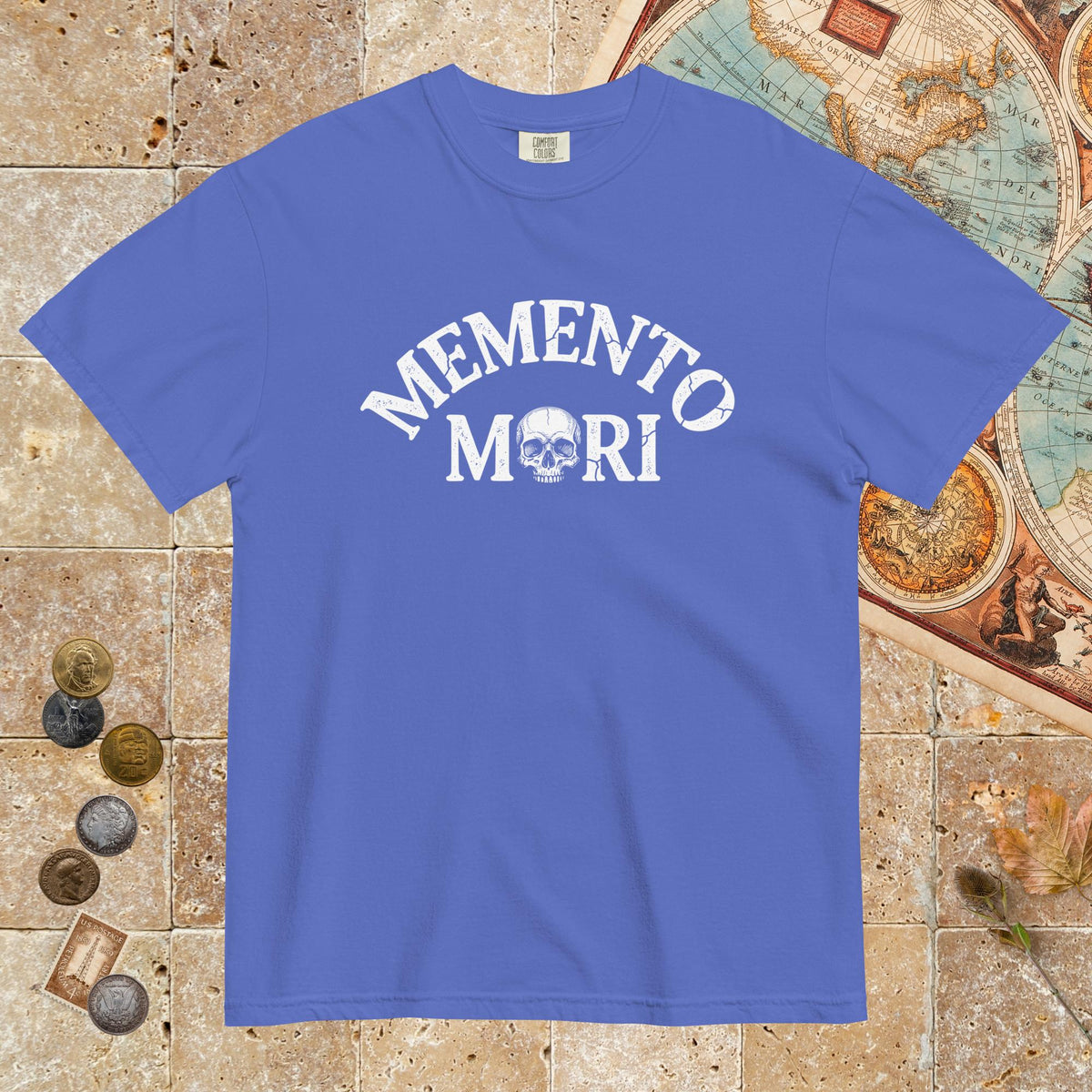Flo Blue Memento Mori - Premium Tee - history buff gift by HistoHead