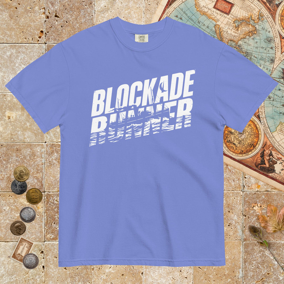 Flo Blue Blockade Runner - Premium Tee - history buff gift by HistoHead
