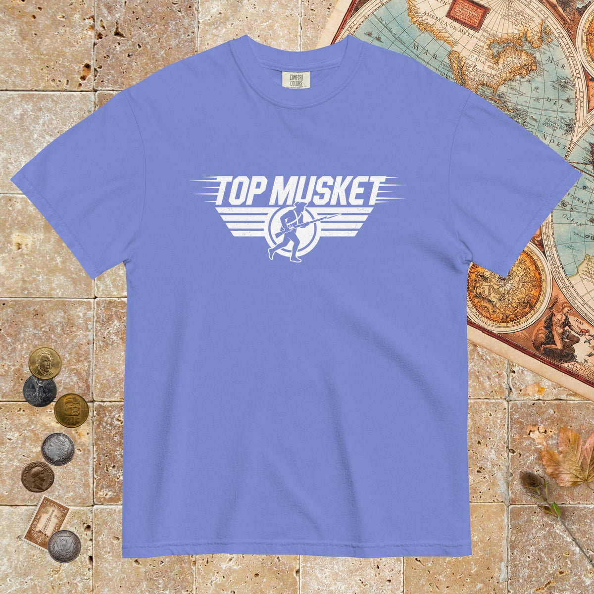 Flo Blue Top Musket - Premium Tee - history buff gift by HistoHead