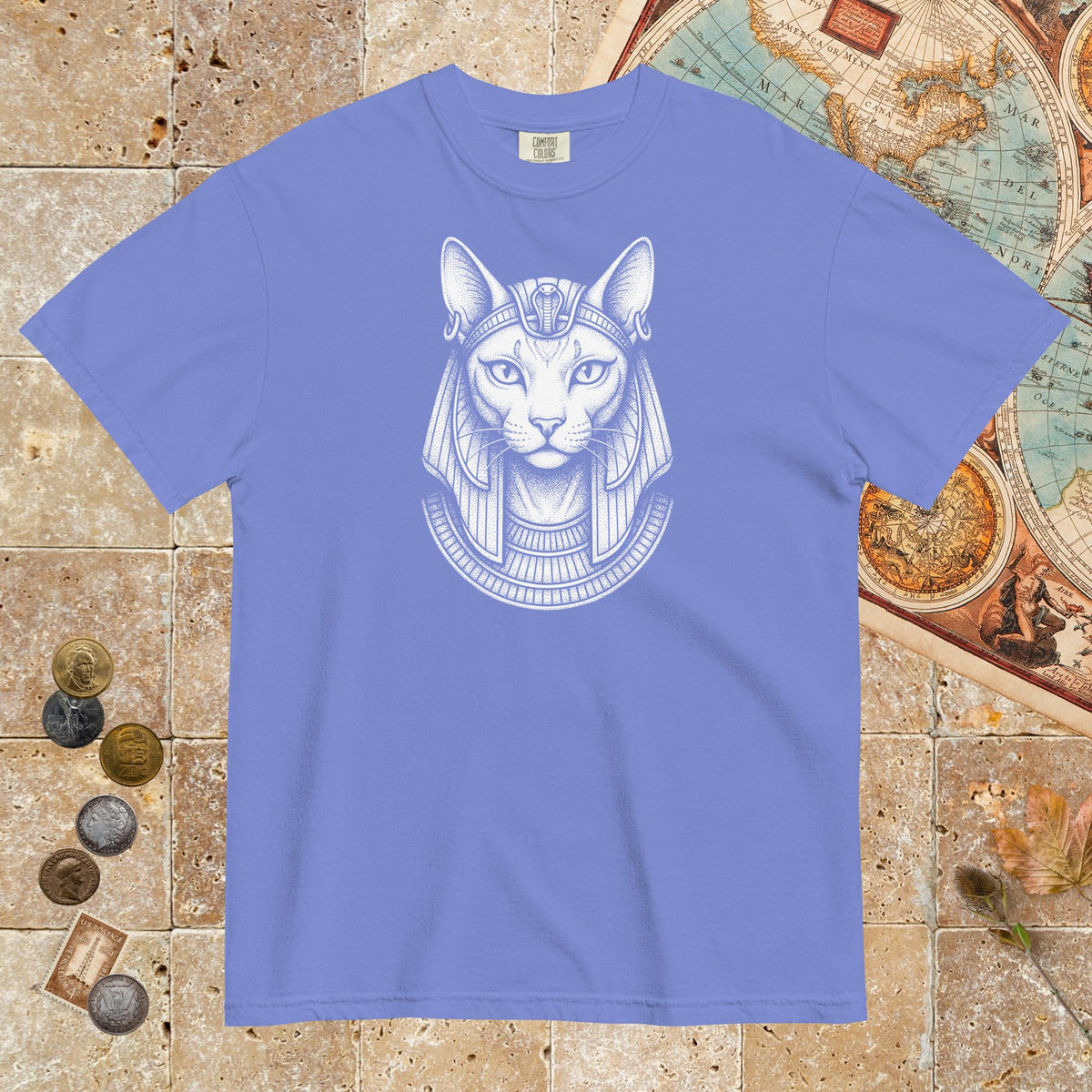Flo Blue Bastet - Premium Tee - history buff gift by HistoHead