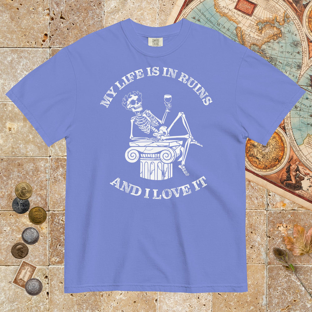 Flo Blue My Life is in Ruins - Premium Tee - history buff gift by HistoHead