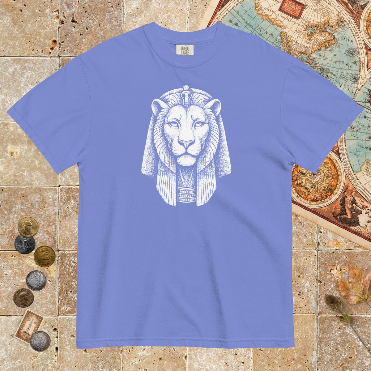 Flo Blue Sekhmet - Premium Tee - history buff gift by HistoHead