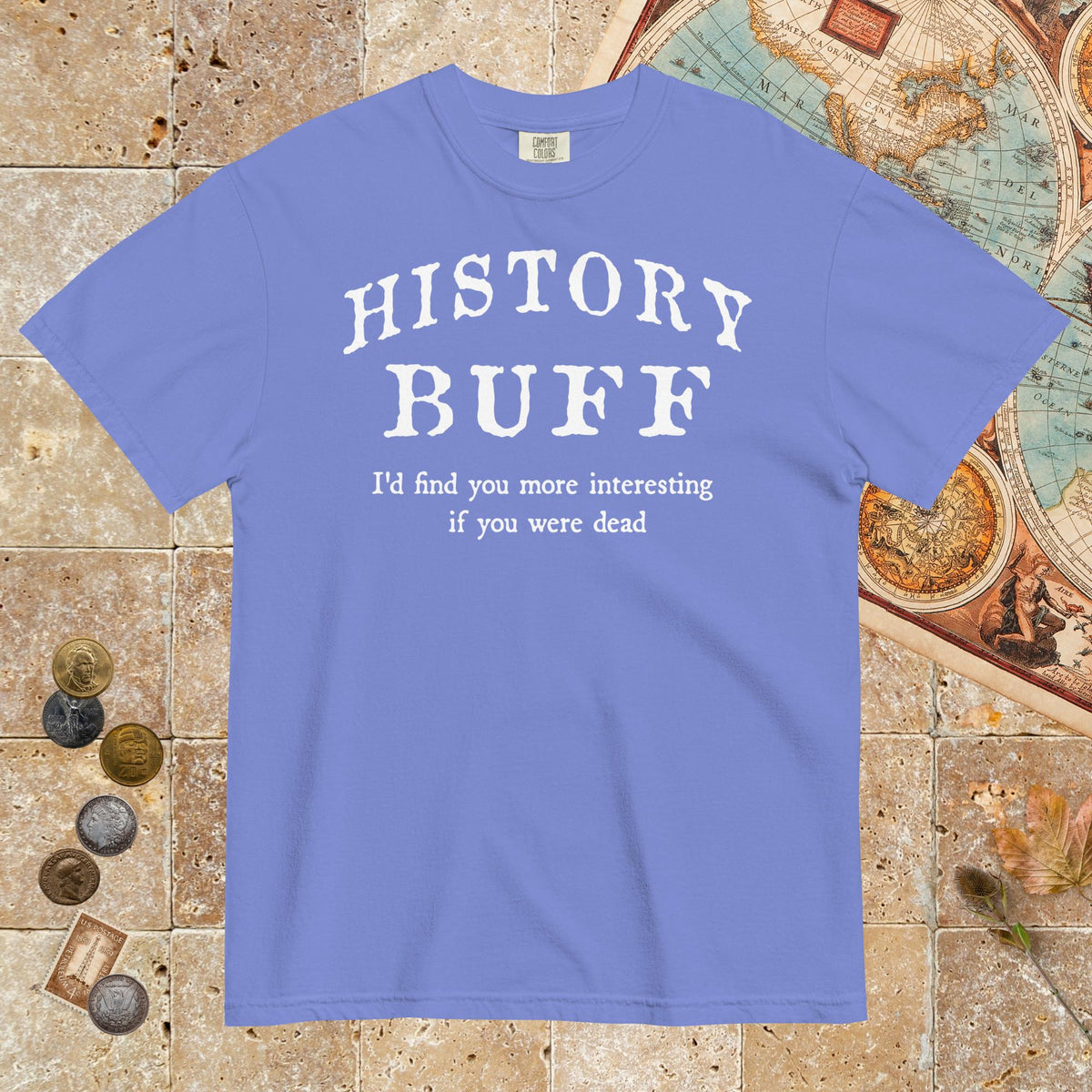 Flo Blue History Buff - Premium Tee - history buff gift by HistoHead