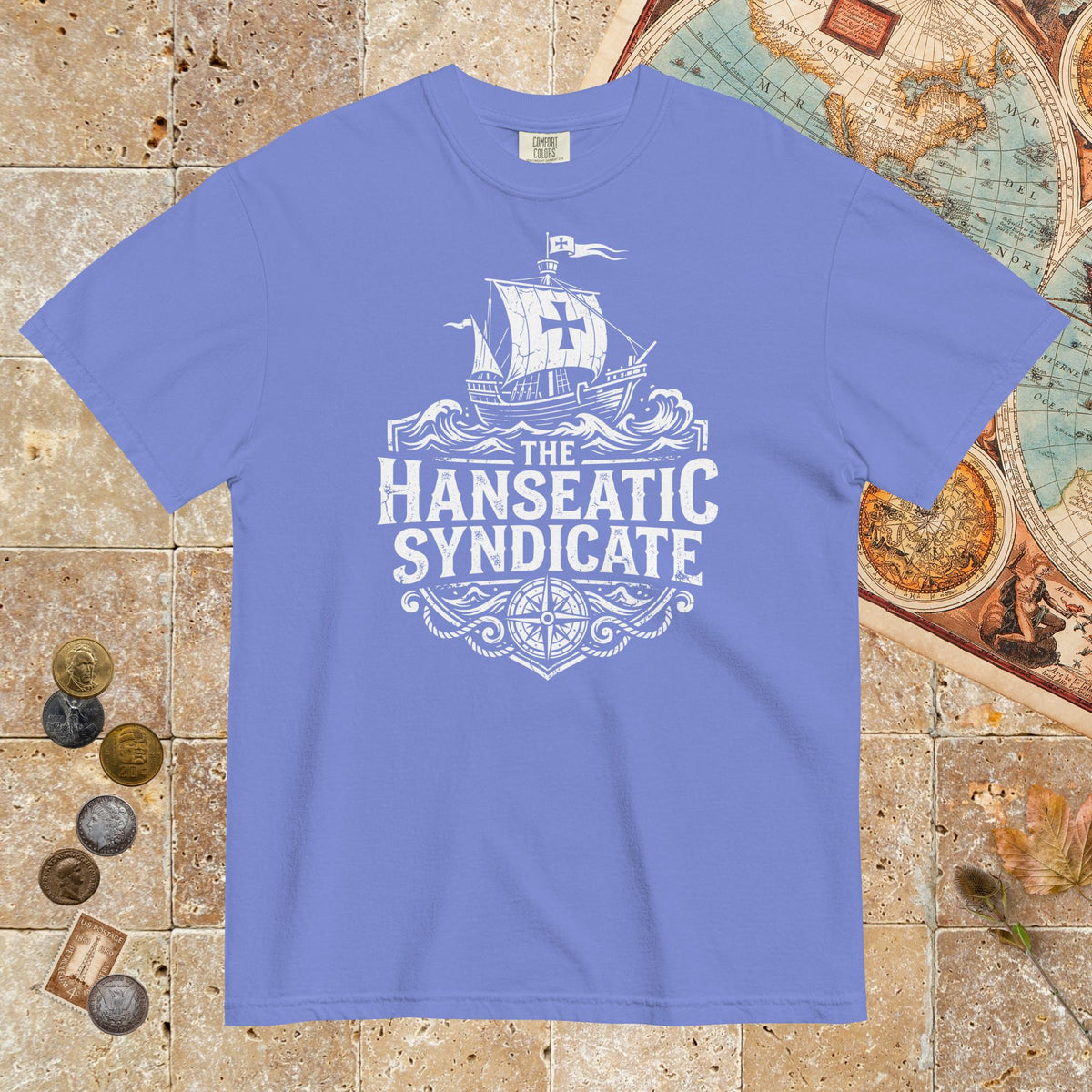 Flo Blue The Hanseatic Syndicate - Premium Tee - history buff gift by HistoHead