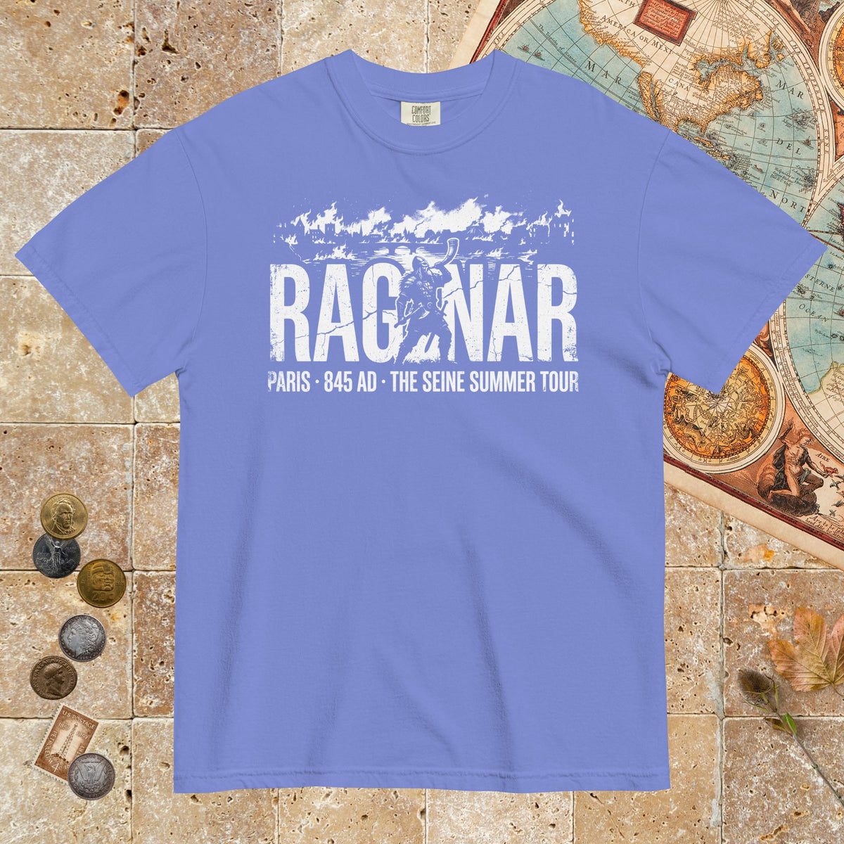 Flo Blue Ragnar The Seine Summer Tour - Premium Tee - history buff gift by HistoHead
