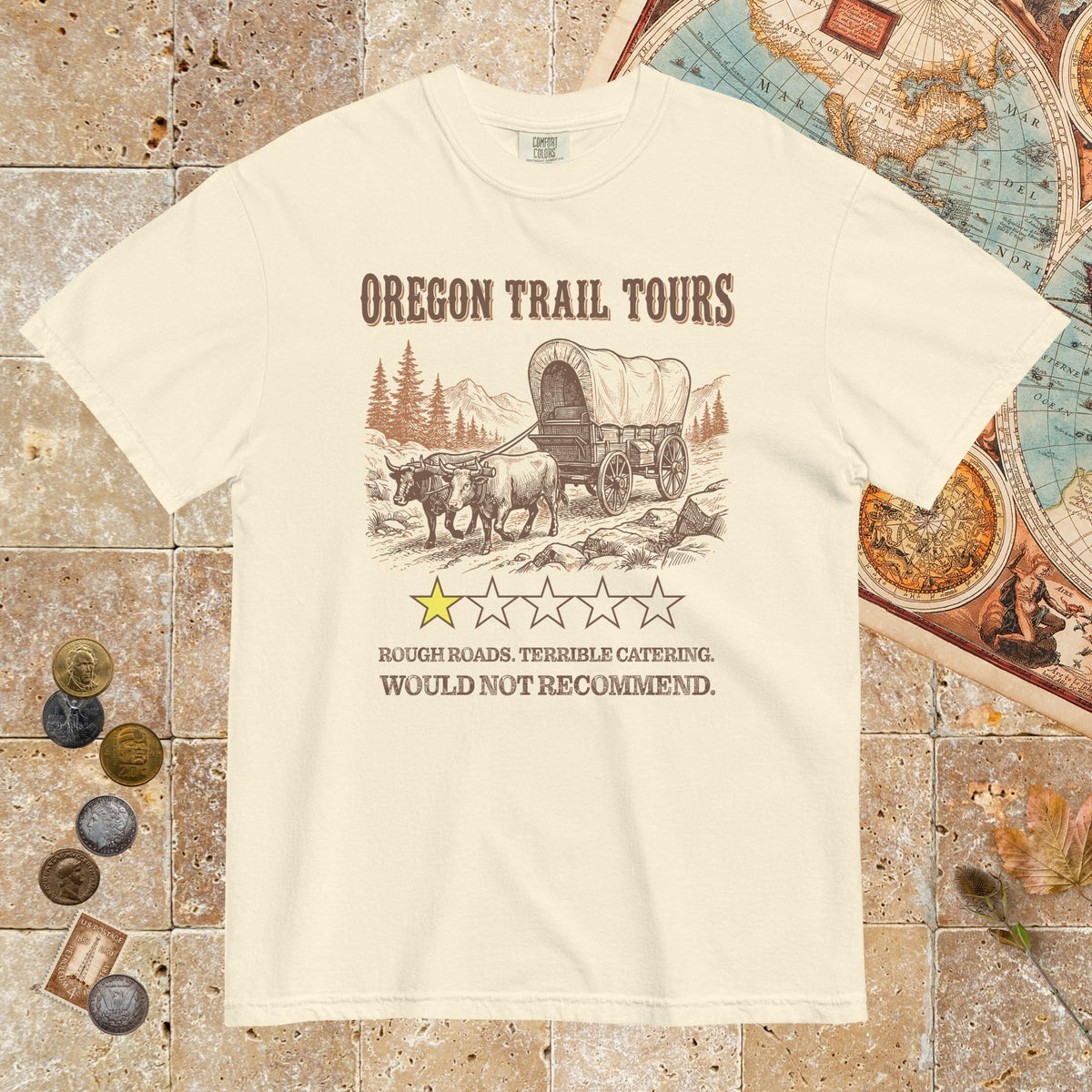 Ivory Oregon Trail Tours Review - Premium Tee - history buff gift by HistoHead