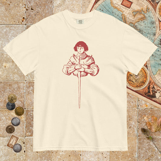 Ivory Joan of Arc Stamp - Premium Tee - history buff gift by HistoHead
