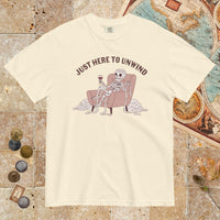 Ivory Just Here to Unwind - Premium Tee - history buff gift by HistoHead