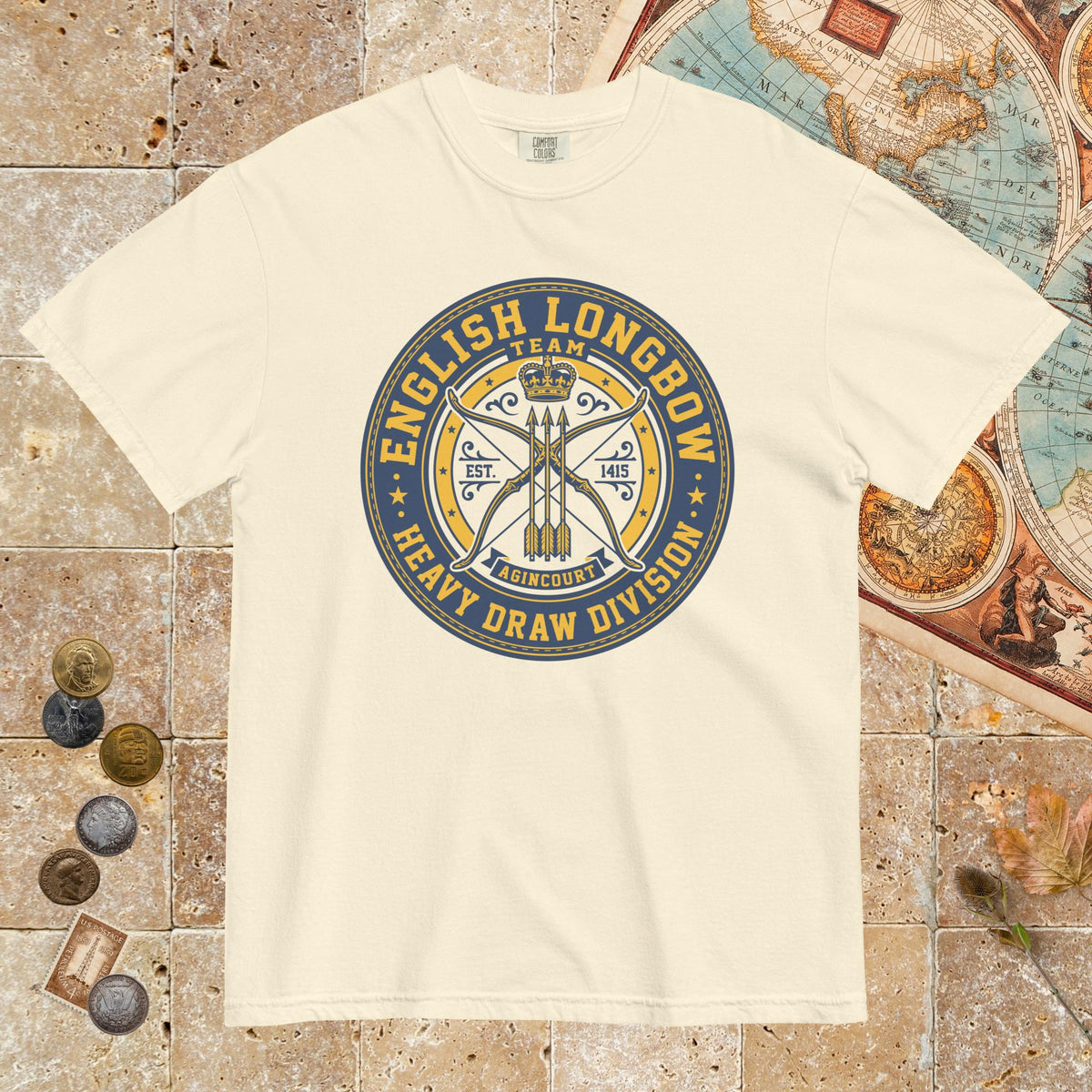 Ivory English Longbow Heavy Draw Division - Premium Tee - history buff gift by HistoHead