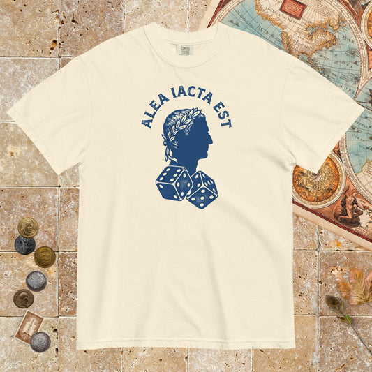 Ivory Alea Iacta Est Caesar Quote - Premium Tee - history buff gift by HistoHead