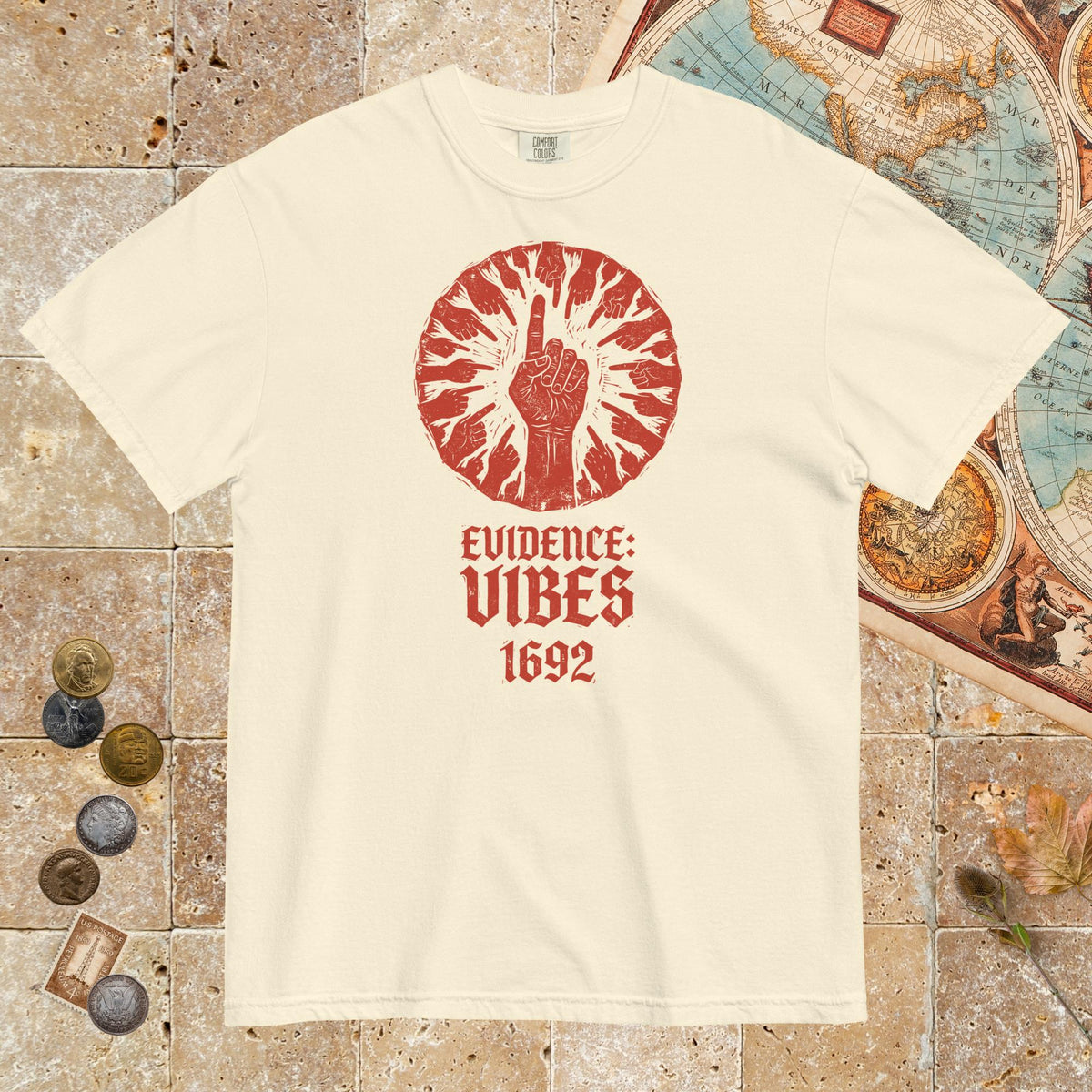 Ivory 1692 Salem Witch Trials Evidence - Premium Tee - history buff gift by HistoHead