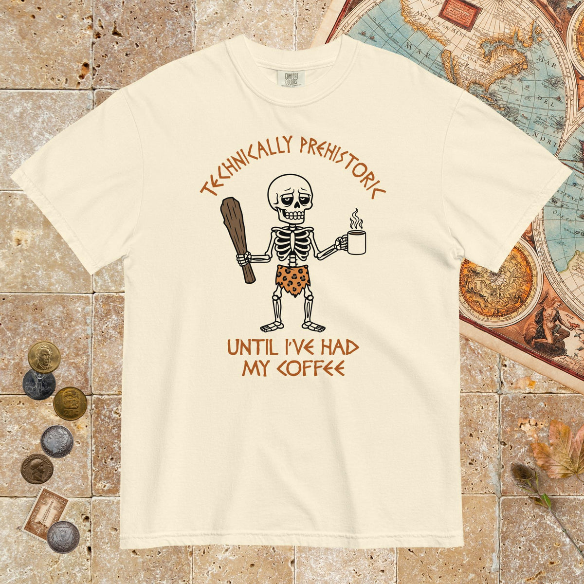 Ivory Until I've Had My Coffee - Premium Tee - history buff gift by HistoHead