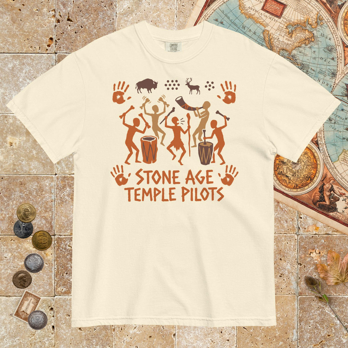 Ivory Stone Age Temple Pilots - Premium Tee - history buff gift by HistoHead