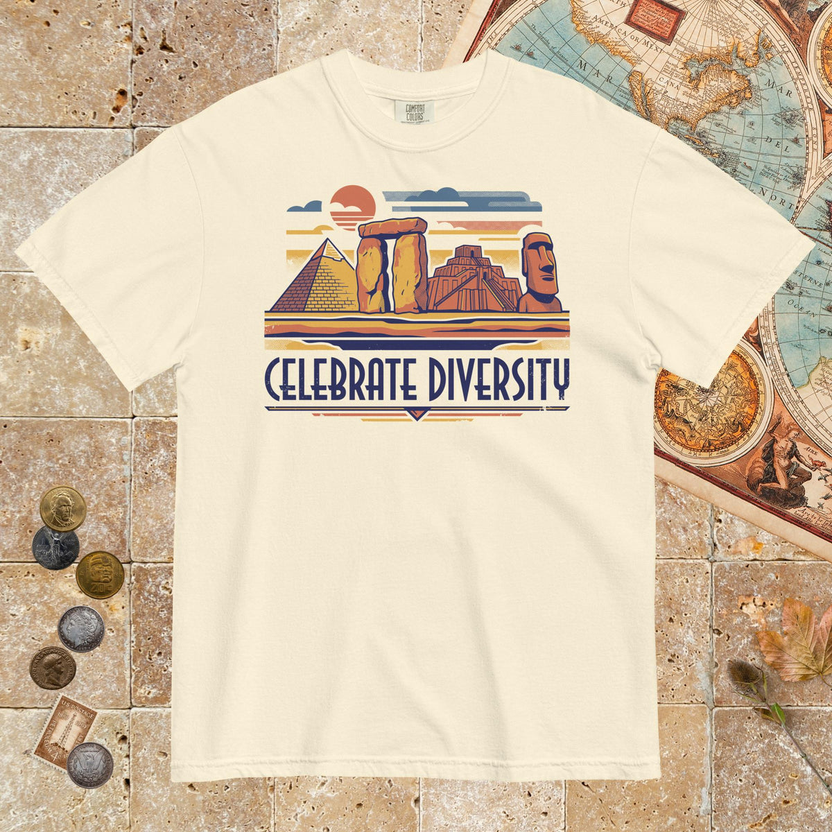 Ivory Celebrate Diversity Stone Wonders - Premium Tee - history buff gift by HistoHead