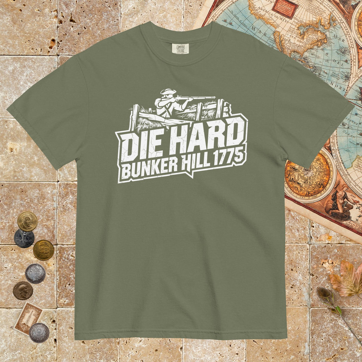Moss Die Hard Bunker Hill 1775 - Premium Tee - history buff gift by HistoHead