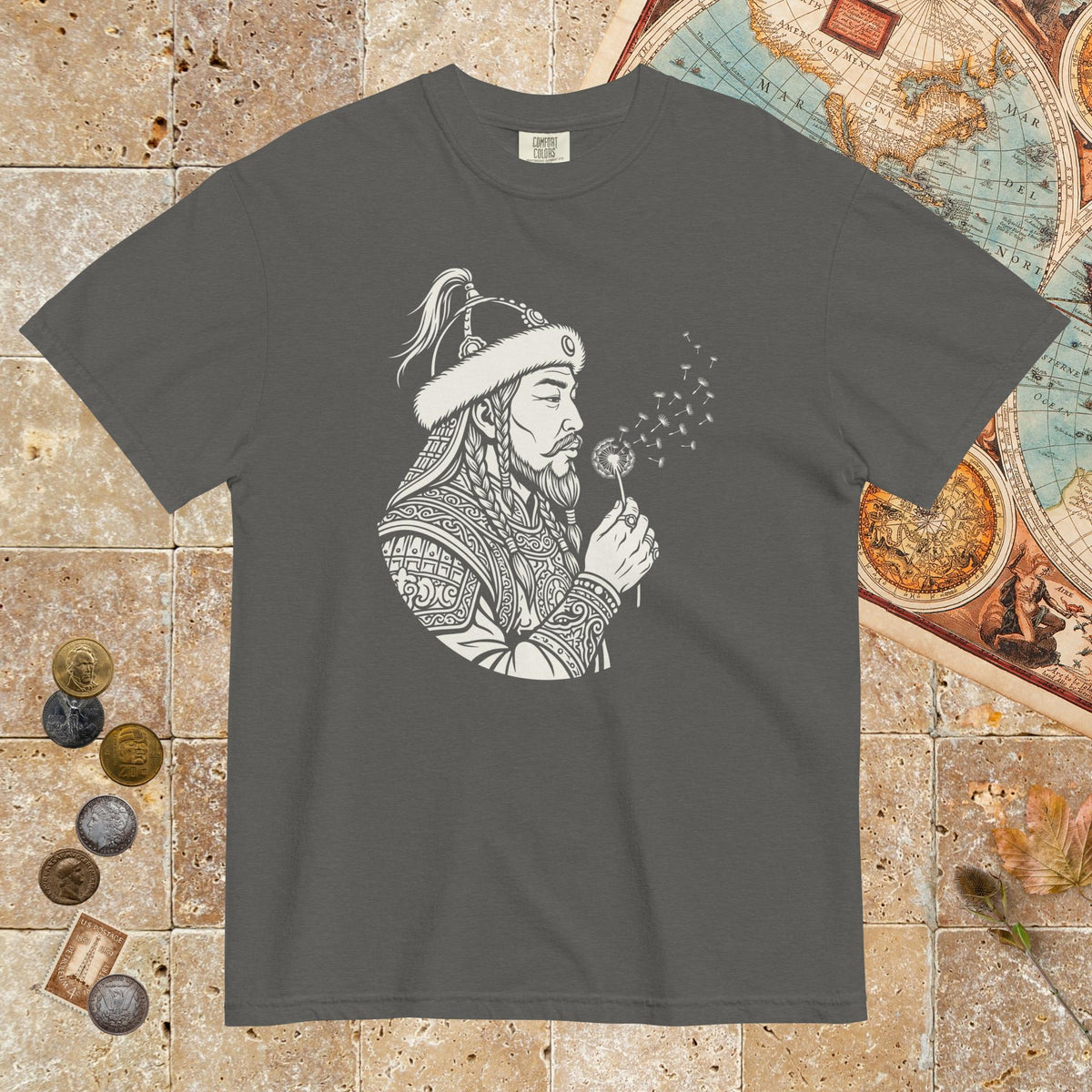 Pepper Genghis Khan Blowing Wishes - Premium Tee - history buff gift by HistoHead