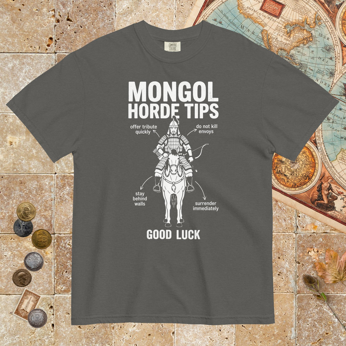 Pepper Mongol Horde Tips - Premium Tee - history buff gift by HistoHead
