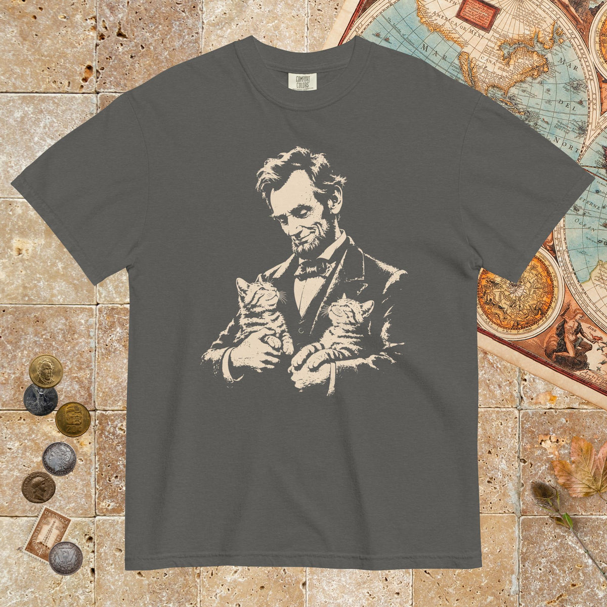 Pepper Lincoln's Cats - Premium Tee - history buff gift by HistoHead