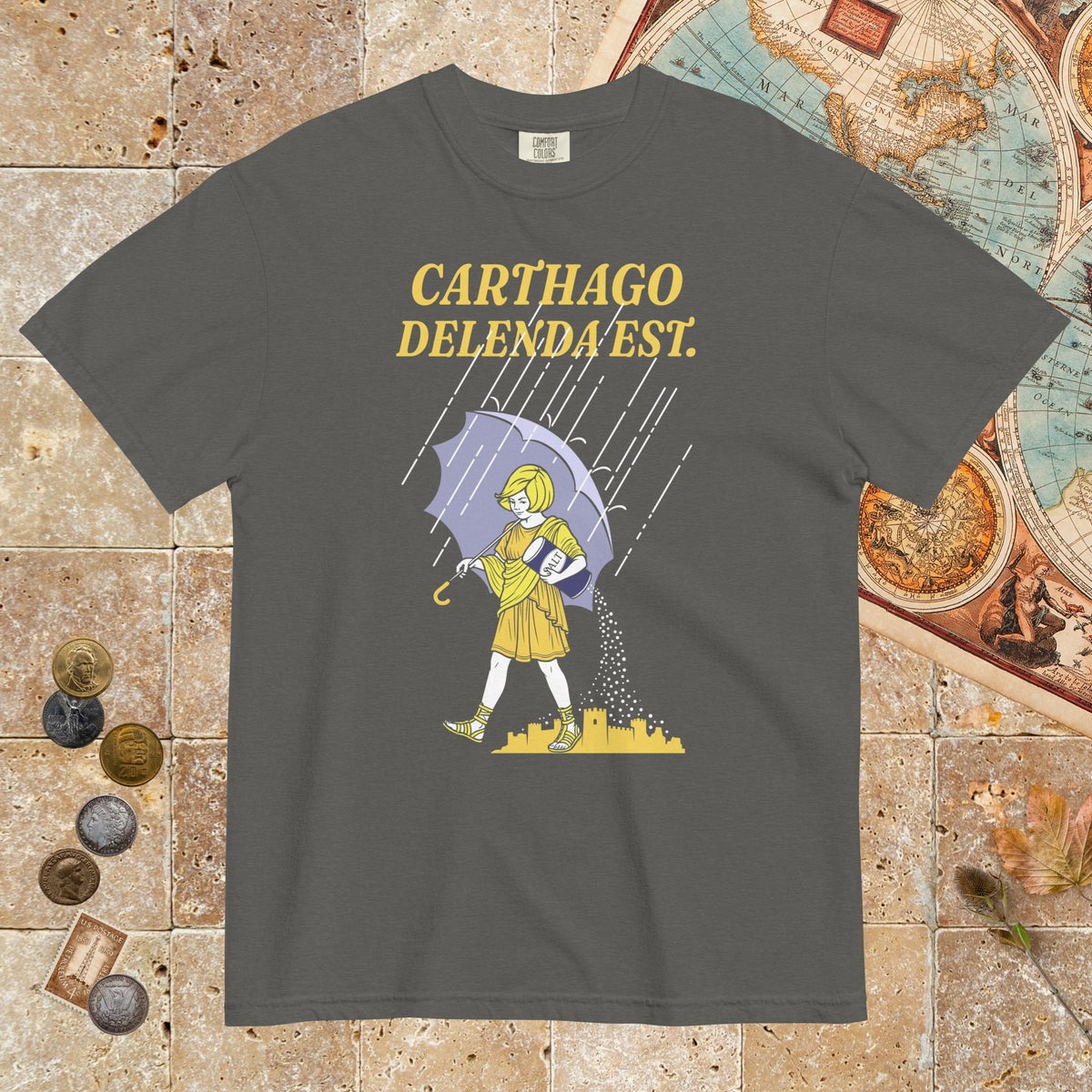 Pepper Carthago Delenda Est Salt Girl - Premium Tee - history buff gift by HistoHead