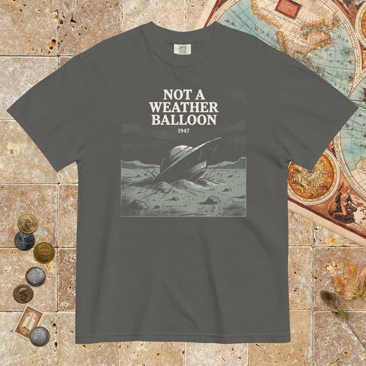 Pepper Roswell Weather Balloon - Premium Tee - history buff gift by HistoHead