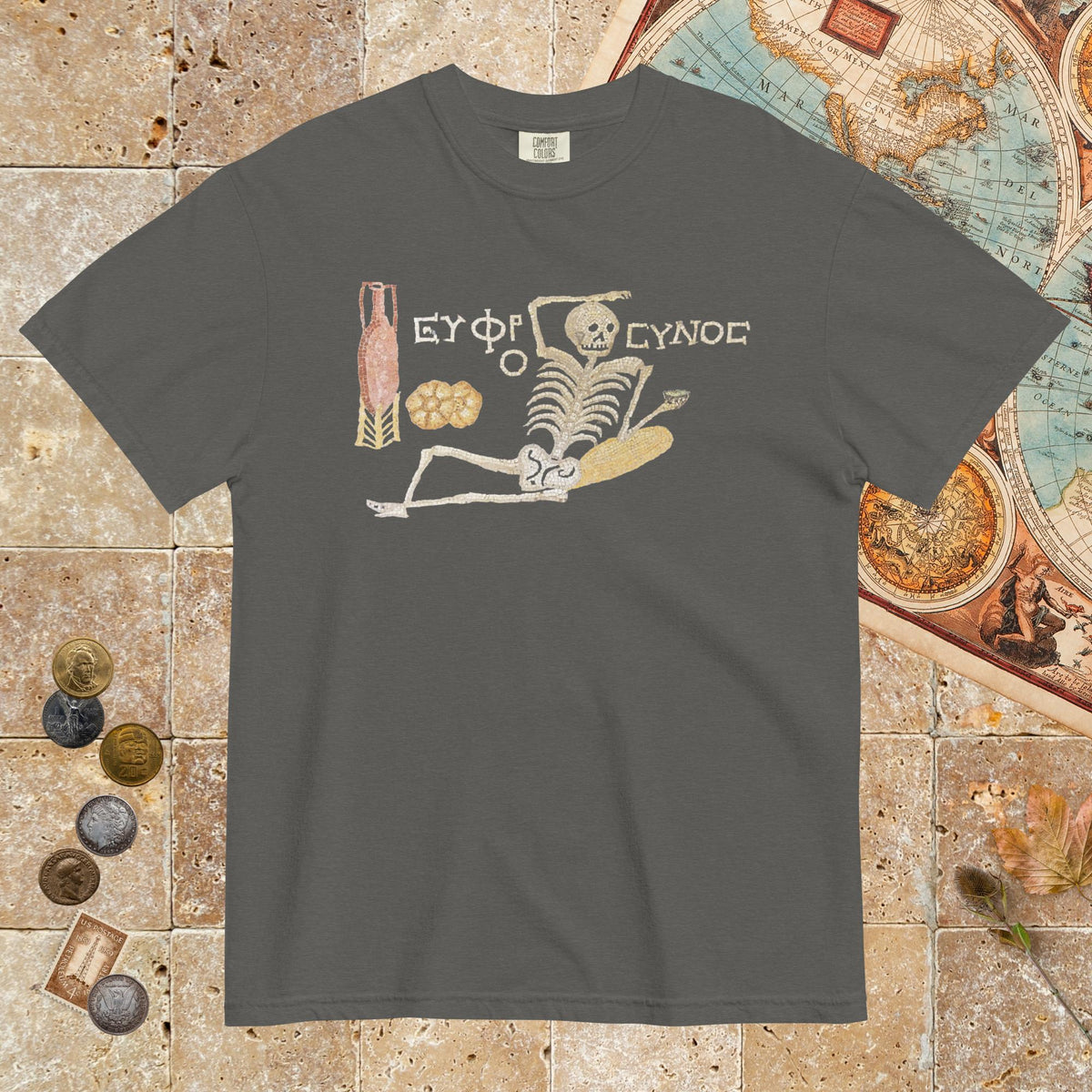 Pepper Skeleton Mosaic - Premium Tee - history buff gift by HistoHead