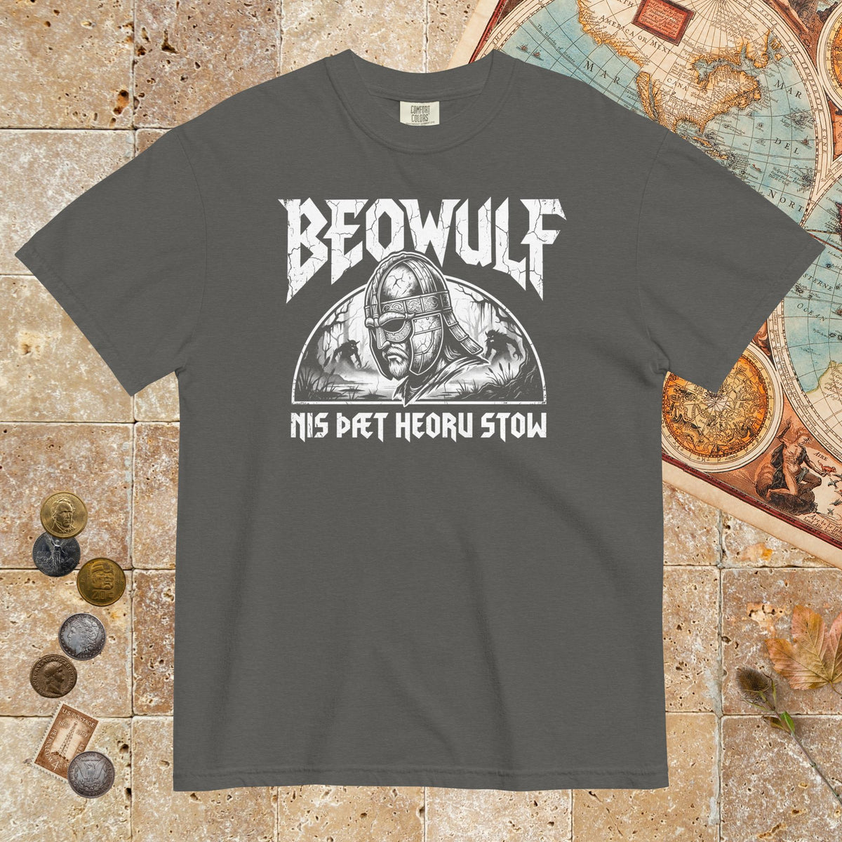 Pepper Beowulf That Is No Pleasant Place Old English - Premium Tee - history buff gift by HistoHead