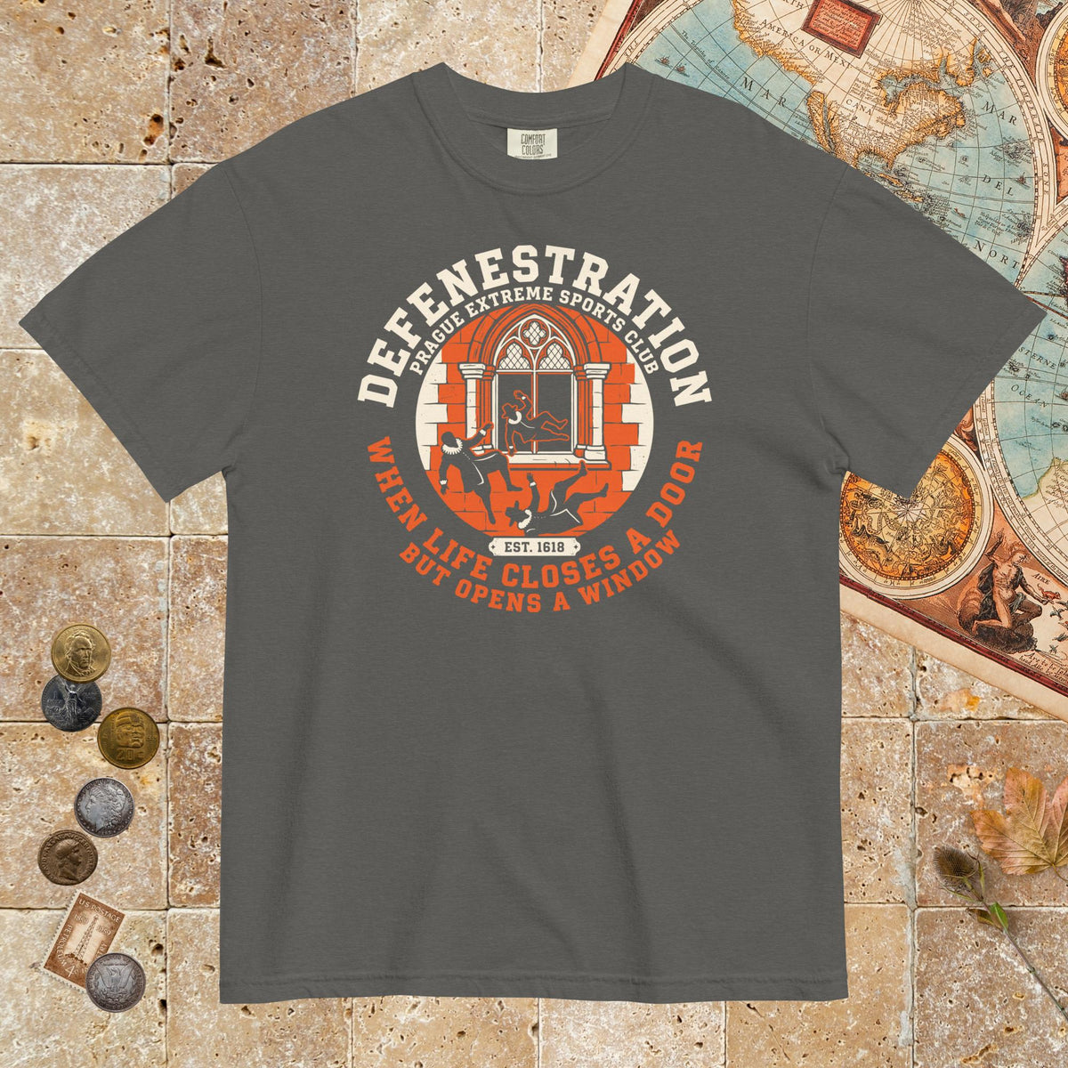 Pepper Defenestration Prague Extreme Sports Club - Premium Tee - history buff gift by HistoHead