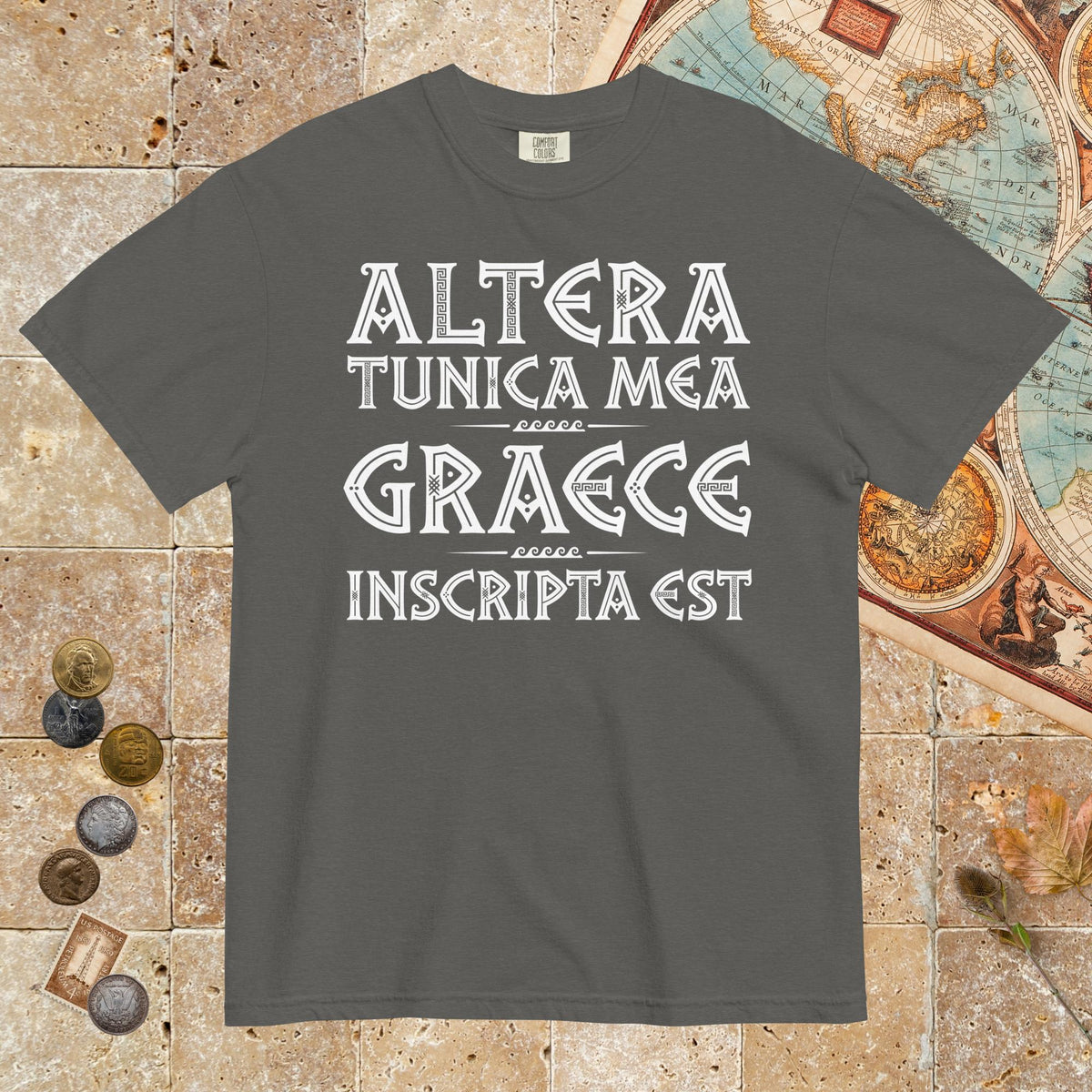 Pepper Latin My Other Shirt Is In Greek - Premium Tee - history buff gift by HistoHead
