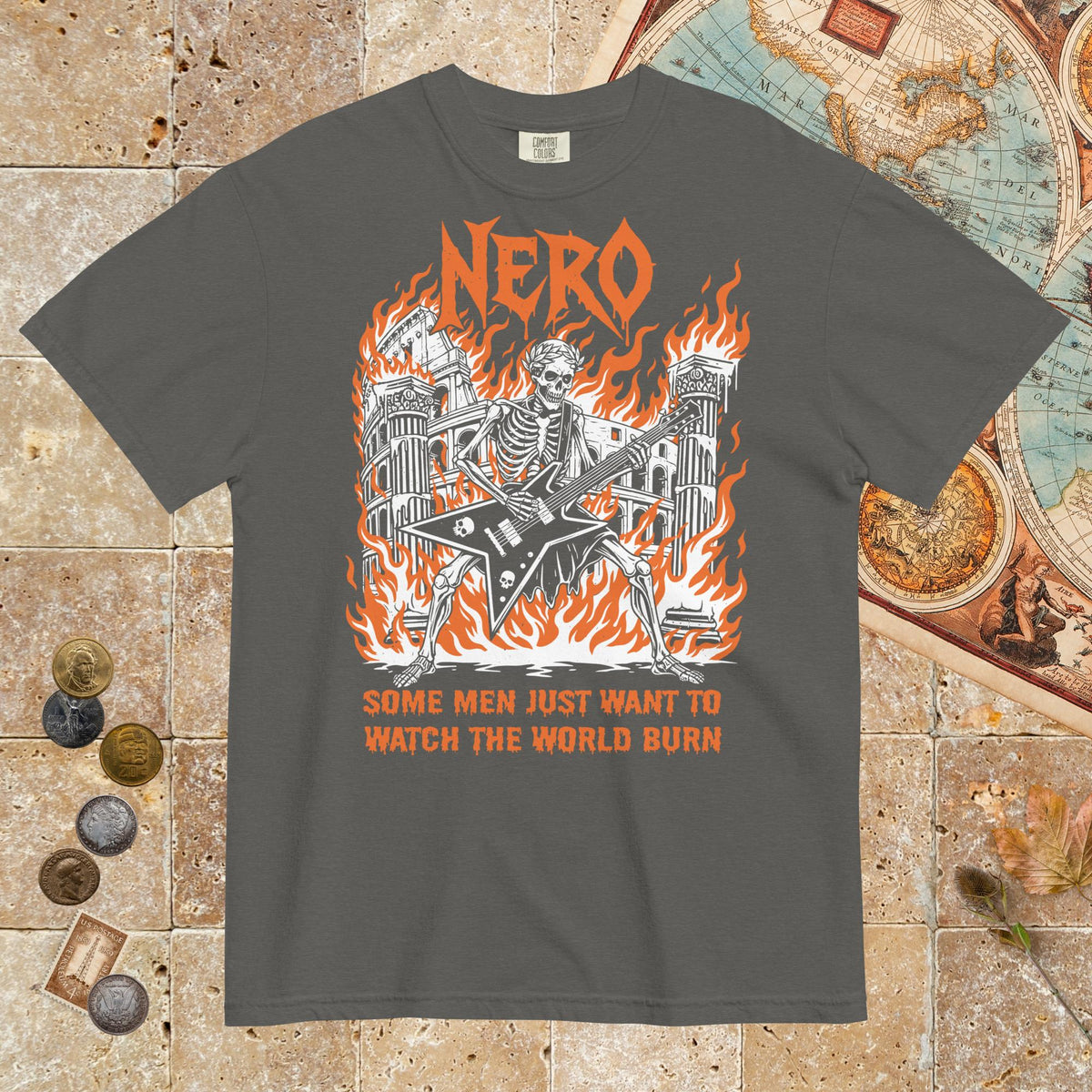 Pepper Nero Watch the World Burn - Premium Tee - history buff gift by HistoHead