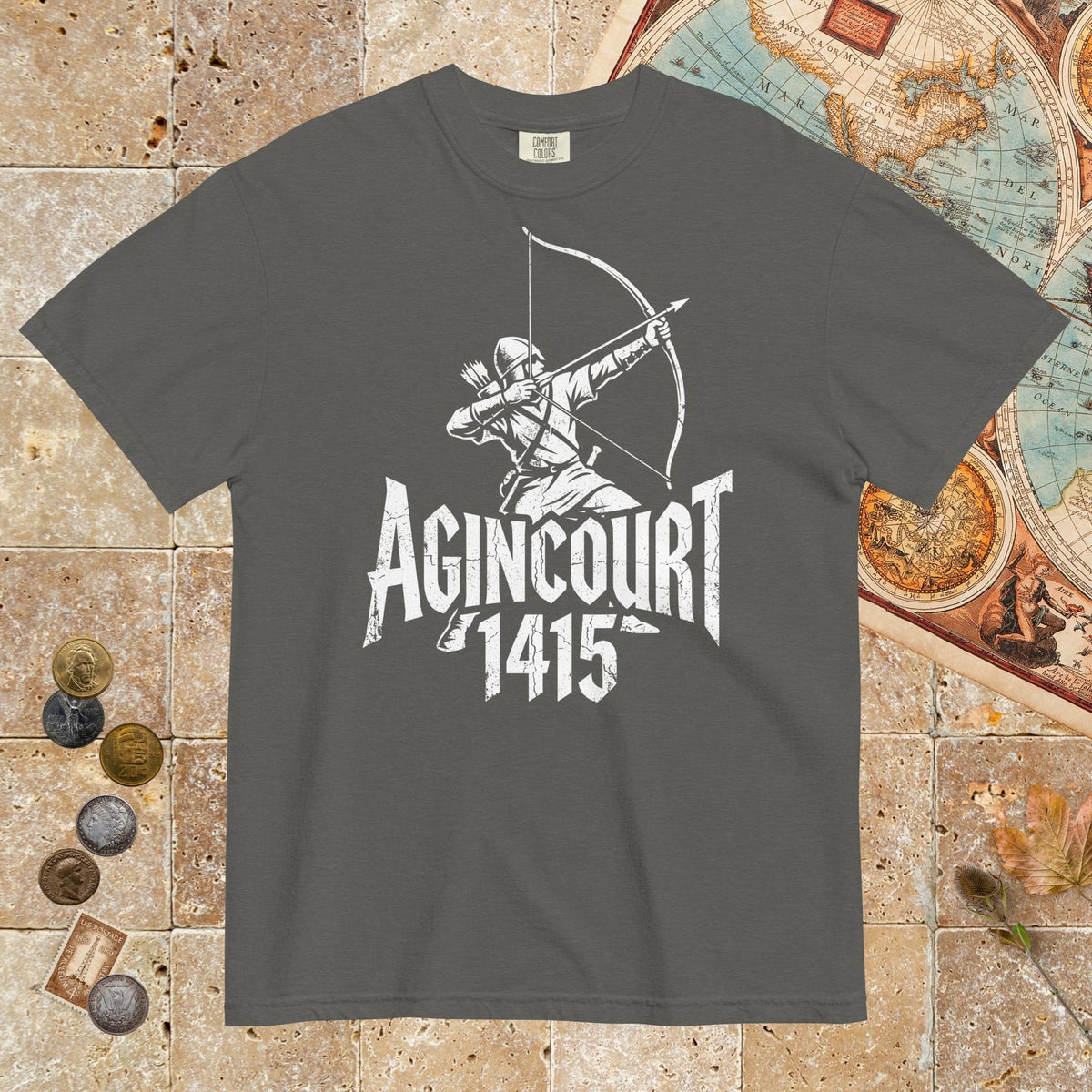 Pepper Agincourt 1415 Longbowman - Premium Tee - history buff gift by HistoHead