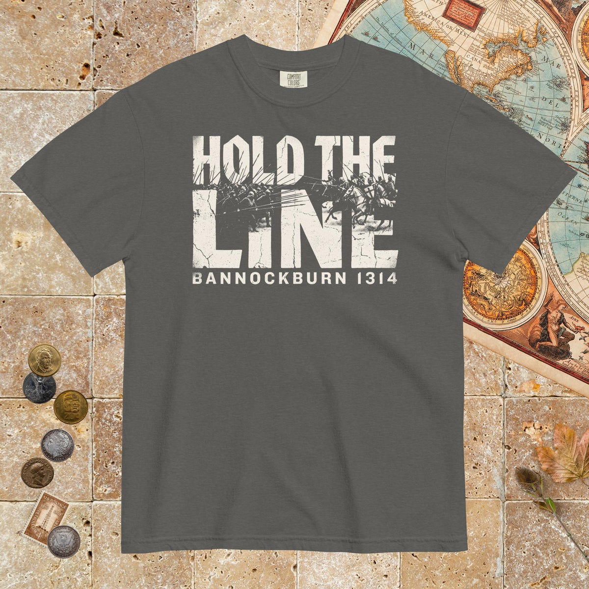 Pepper Hold The Line Bannockburn 1314 - Premium Tee - history buff gift by HistoHead