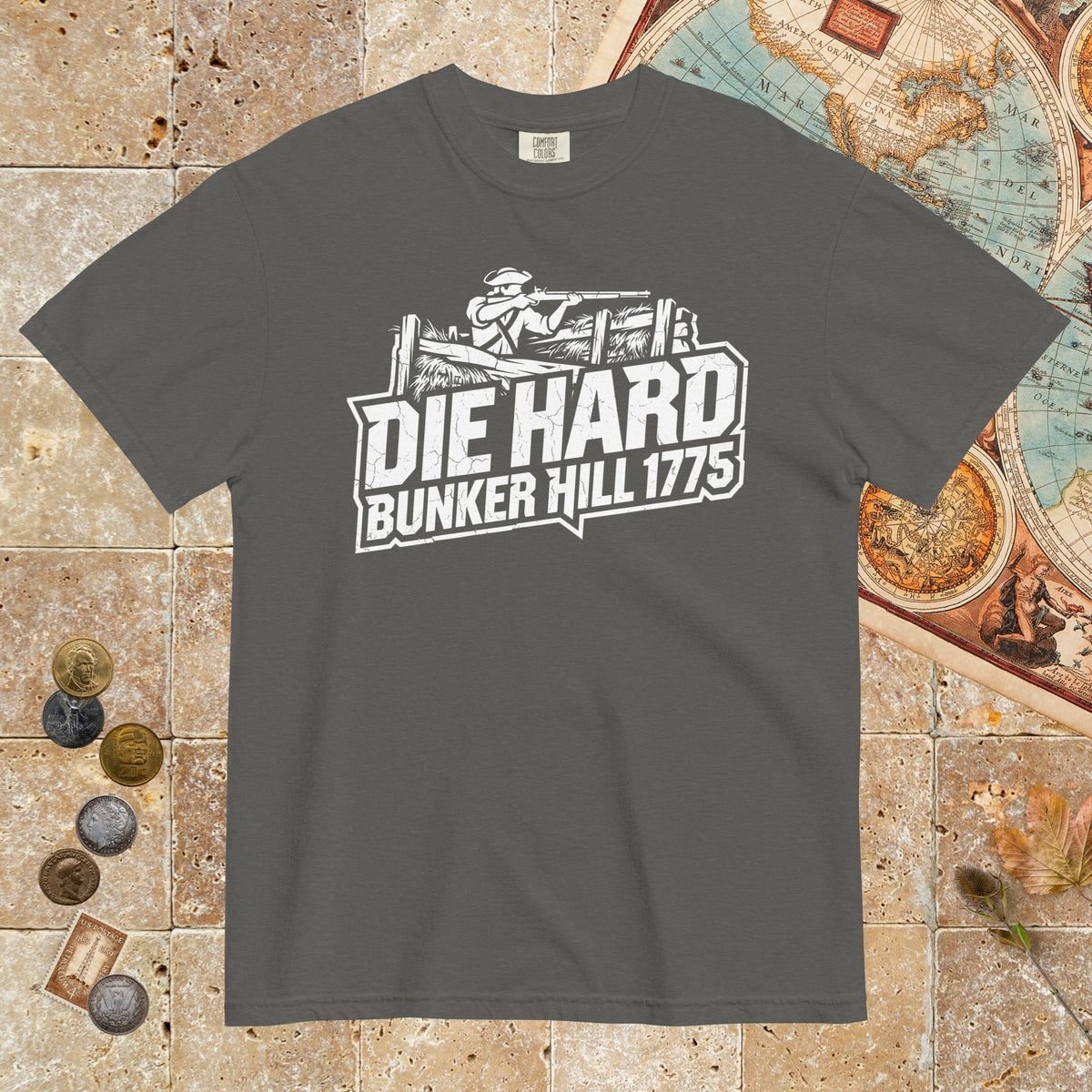 Pepper Die Hard Bunker Hill 1775 - Premium Tee - history buff gift by HistoHead